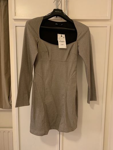 ZARA Womens Small Plaid Dress Brown Ref 7385/365