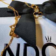 Pandora Disney Sparkling Mickey Gold P necklace Pendant New