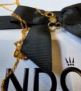 Pandora Disney Sparkling Mickey Gold P necklace Pendant New