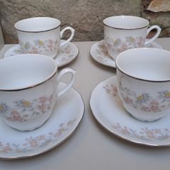 Vintage cups and saucers Chechoslovakia