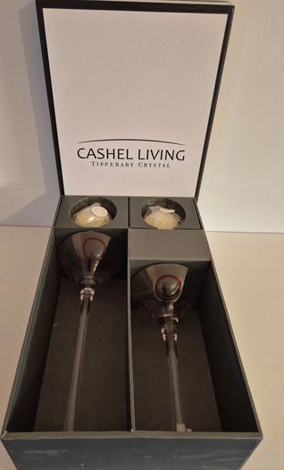 Cashel Living by Tipperary Crystal Candleholders including candles