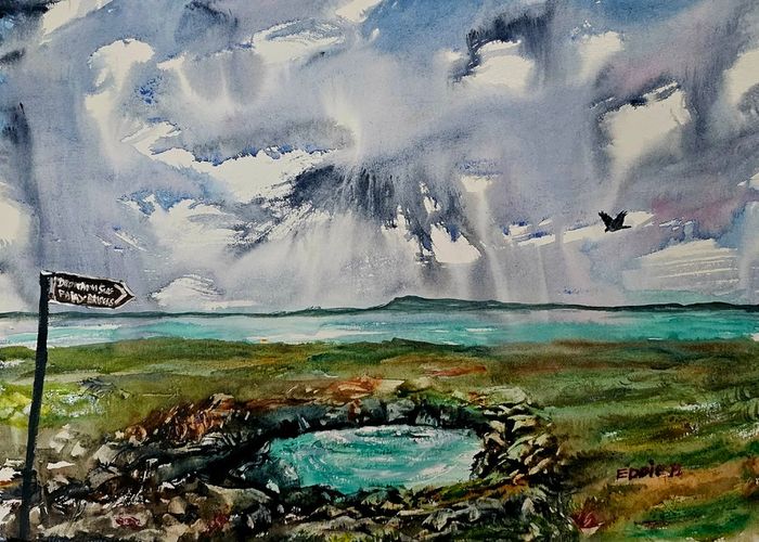 fairy bridges Donegal watercolour