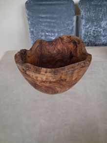 Olive wood fruit/salad bowl