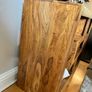 Dark wood heavy book case Image 3