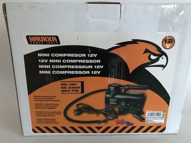 Haukka Mini Compressor Car DC 12 V, AC 110 V/230 V
