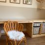 Handmade rattan kids chair, boho style, photoshoot, neutral, natural nursery kids room Image 5