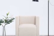Cube Armchair Cream Fabric