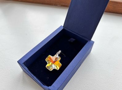 Swarovski charm (cross)