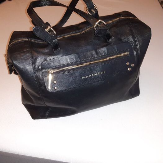 large leather handbag mercer & Madison