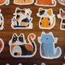 50pcs Cute Cartoon Cat Stickers Decals Image 5