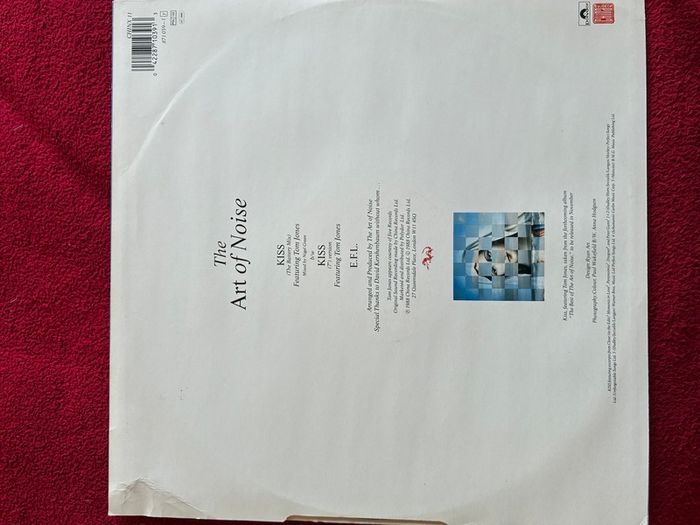 The Art Of Noise Featuring Tom Jones - Kiss 12 inch vinyl Electronic Synth 80s