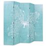 Folding Room Divider 200x170 cm Butterfly Blue Image 3
