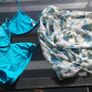 Vintage Blue Bikini with Free Matching Sarong. Image 3