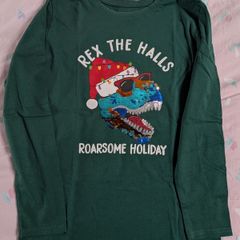 Dinosaur Christmas top size 10-11