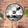 Large Modern Mirror Wall Clock Image 4