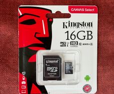 Kingston 16GB microSDHC Memory Card