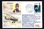 1976 Seychelles Illustrated Cover Commemorating 40th Anniversary of Flight by Amy Johnson Gravesend to Cape Town flown cover tying linked stamp with Royal Air Force Hendon cancel on reverse