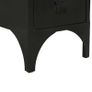 Single Pedestal Desk Solid Firwood and Steel 100x50x76 cm Image 10