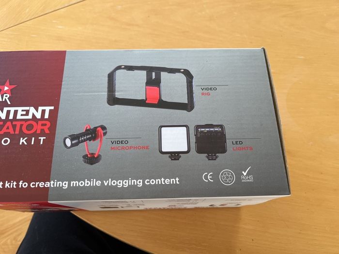 Content creator video kit to use with your own smartphone.