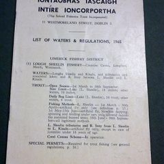 Booklet on Irish fishing districts from Inland Fisheries Trust 1965