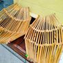 2 X Vintage Rattan Fruit Baskets Image 2