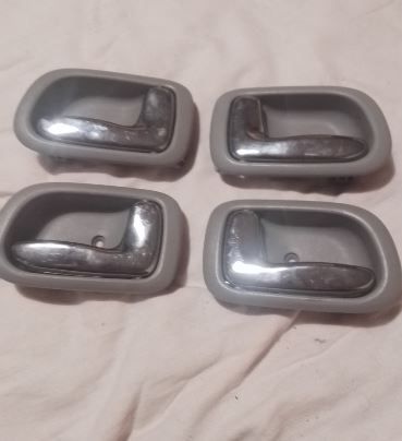 Set of 4 x Toyota Corolla E11 97-02 Interior Chrome Door Handle Pull Set