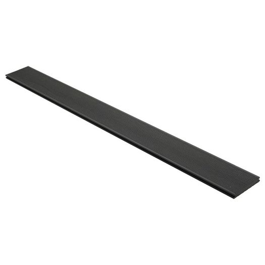 WPC Solid Decking Boards with Accessories 16 m(sqr) 2.2 m Black