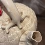 Rare Antique Belleek 1st Period Neptune Coral Teapot with Lid Early Black Mark Image 8