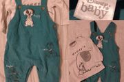 Disney Corduroy Dungaree,s And Top