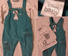 Disney Corduroy Dungaree,s And Top