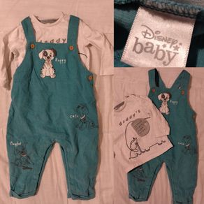 Disney Corduroy Dungaree,s And Top