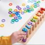 Jaques of London Wooden "Count & Stack" Montessori Educational Toy Image 2