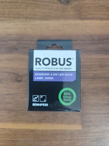 GU10 Robus 4.5W led 3000K (20 units)