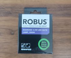 GU10 Robus 4.5W led 3000K (20 units)