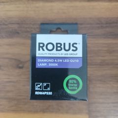 GU10 Robus 4.5W led 3000K (20 units)