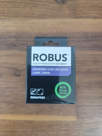 GU10 Robus 4.5W led 3000K (20 units)