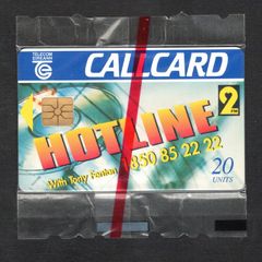 1996 Ireland 20 unit 2FM's Hotline Radio Show presented by Tony Fenton (Gemplus GEM1) Call Card Mint in Packaging