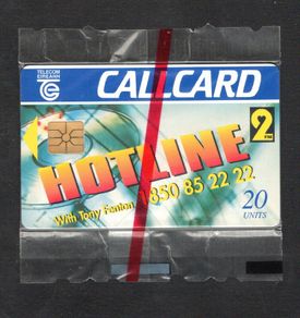 1996 Ireland 20 unit 2FM's Hotline Radio Show presented by Tony Fenton (Gemplus GEM1) Call Card Mint in Packaging