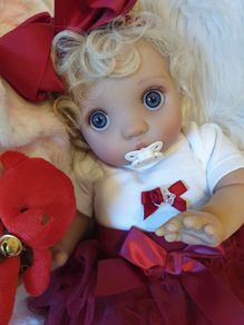 Reborns By Laura.  Introducing Christmas Sweetie Pie.  16inch Mini, Weighted Reborn Doll. Free Gift. Welcome To View