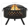 Fire Pit with Poker 68 cm XXL Steel Image 7