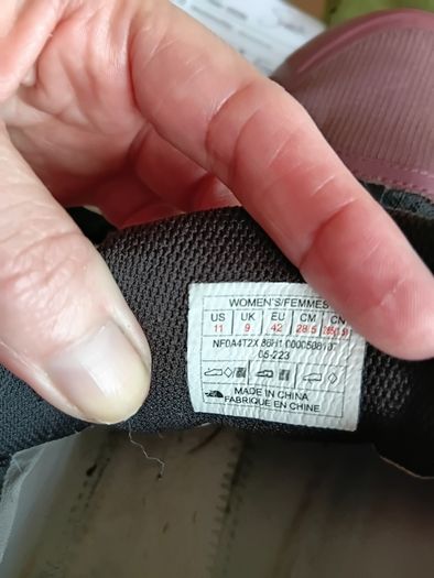 Ladies north face hiking walking shoe