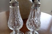 Waterford salt and pepper shakers