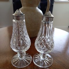 Waterford salt and pepper shakers