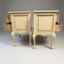 Pair of Vintage French Crackle-Glaze Bedside Tables Image 2