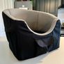 Trixie Raised Small Dog Car Seat Black/Grey Image 2
