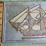 HMS Victory , Portsmouth , Vintage aluminum plate 10" x 6,5" Image 5