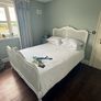 Hand Painted French Style Solid Wood Double Bed Image 4