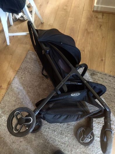 Baby stuff cot, basket, 2 buggy and extra