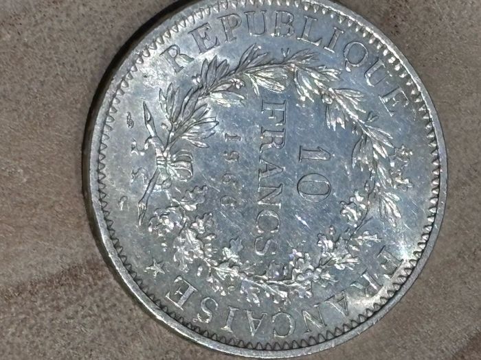 2 x 10 Franc Silver Coins 1965 1966