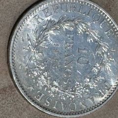 2 x 10 Franc Silver Coins 1965 1966